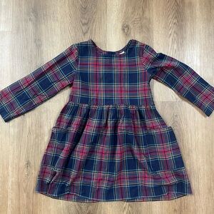 Hanna Andersson Girls Size 5 Plaid Dress